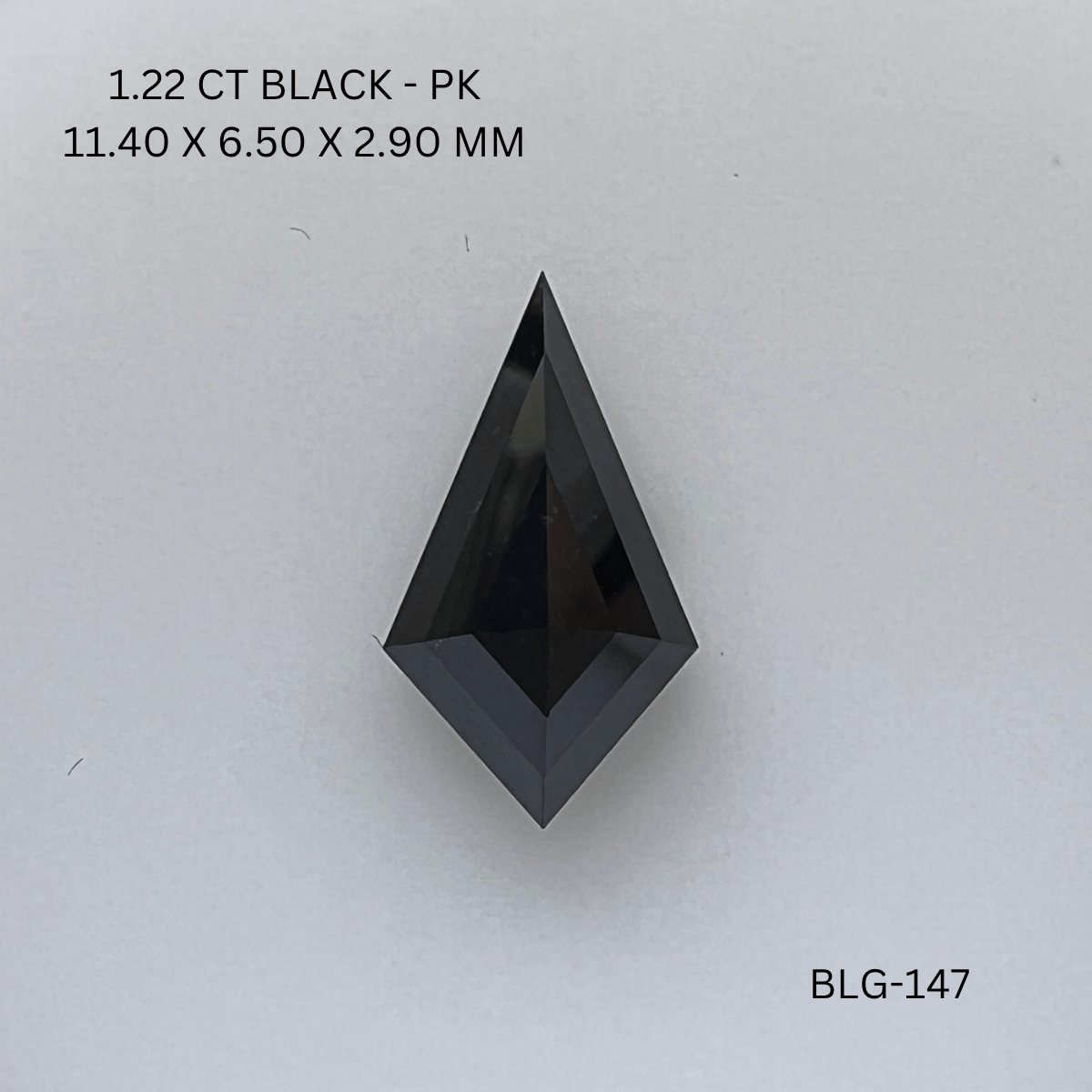 1.22 CT BLACK PK KITE diamond Fancy Shape