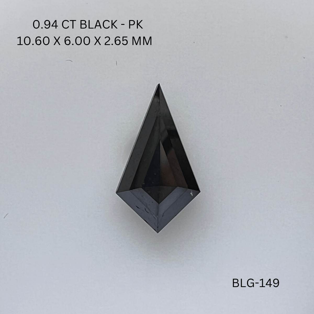 0.94 CT BLACK PK KITE diamond Fancy Shape