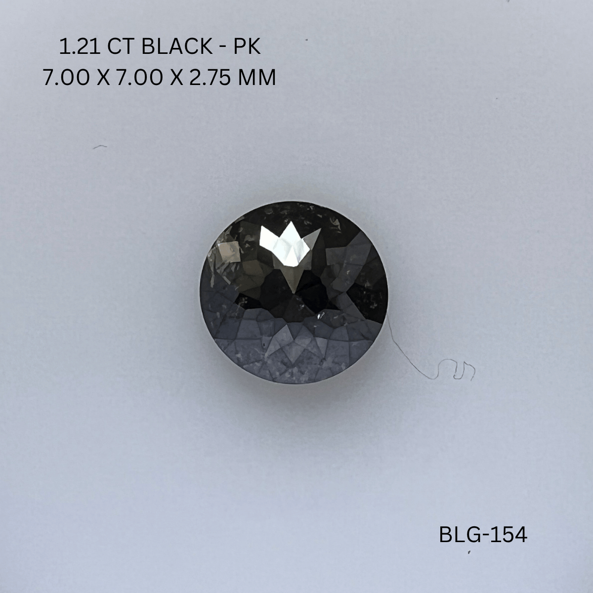 1.21 CT BLACK PK ROUND ROSE diamond Fancy Shape