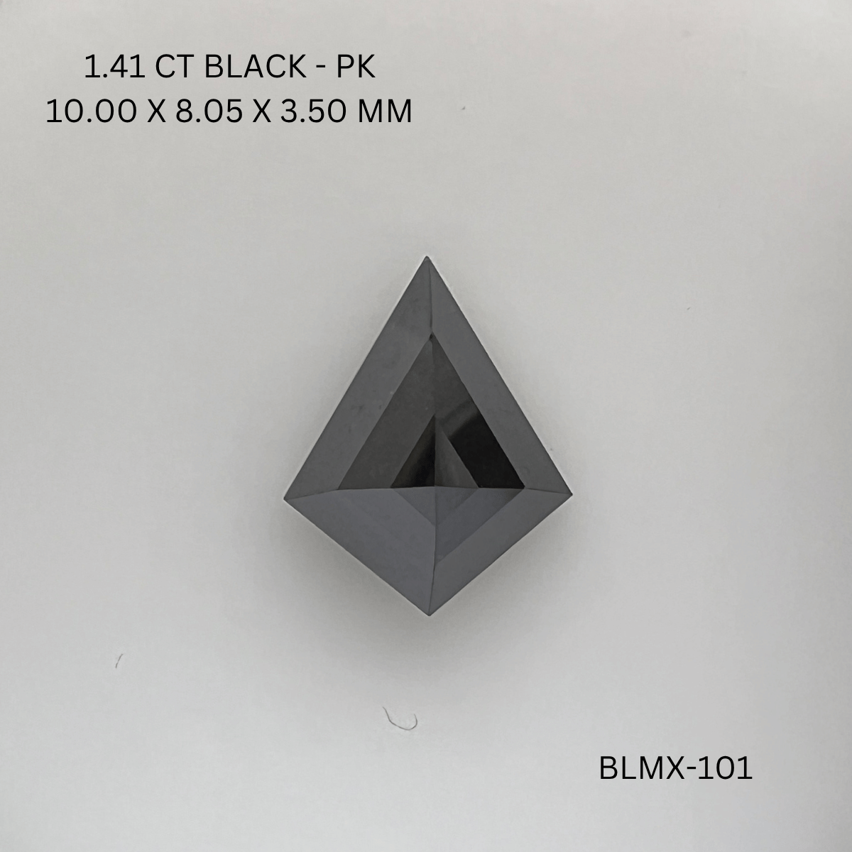 1.41 CT BLACK PK KITE diamond Fancy Shape