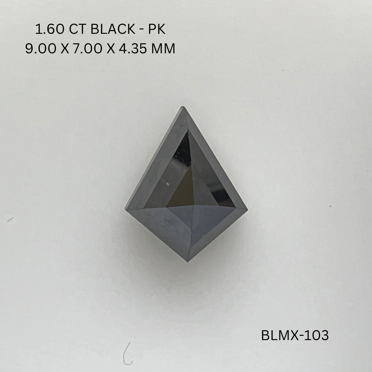 1.60 CT BLACK PK KITE diamond Fancy Shape