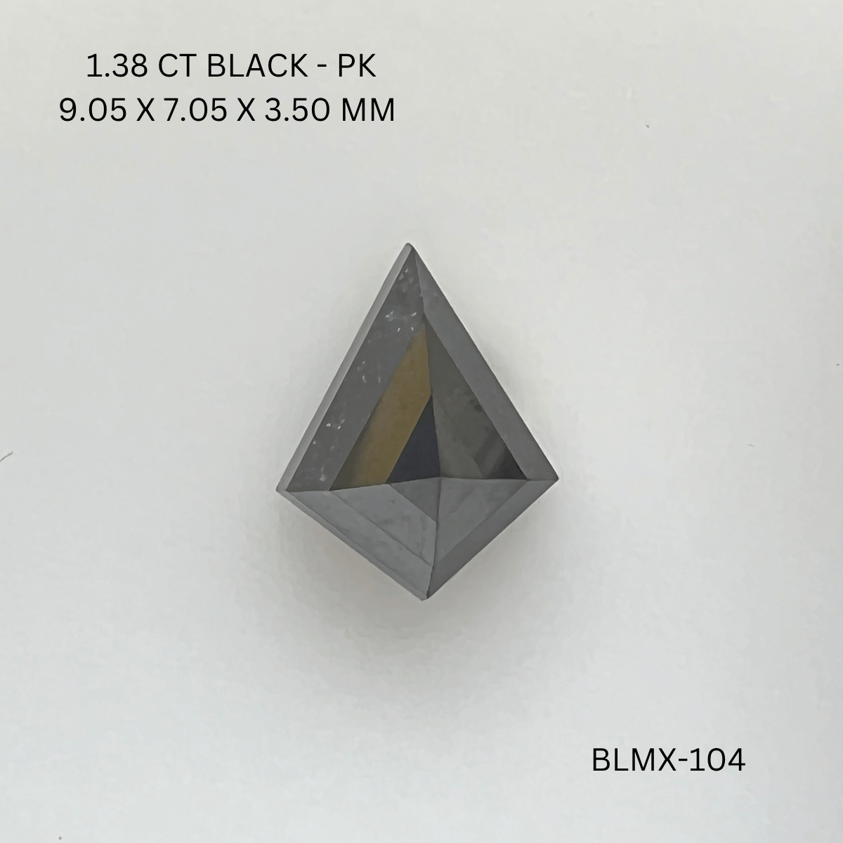 1.38 CT BLACK PK KITE diamond Fancy Shape