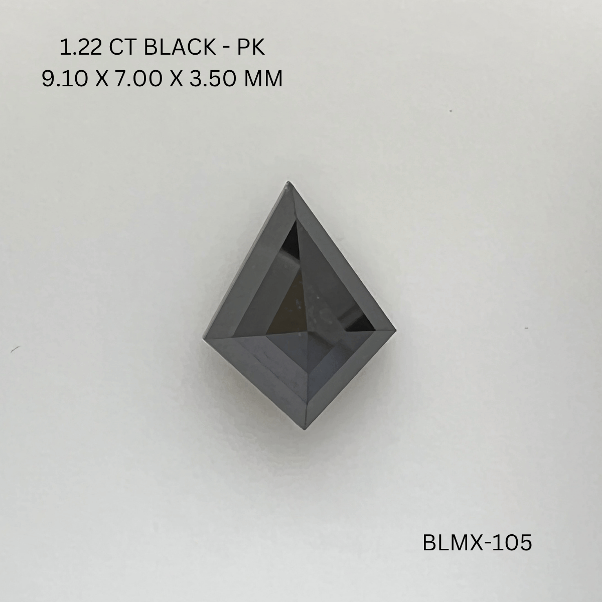 1.22 CT BLACK PK KITE diamond Fancy Shape