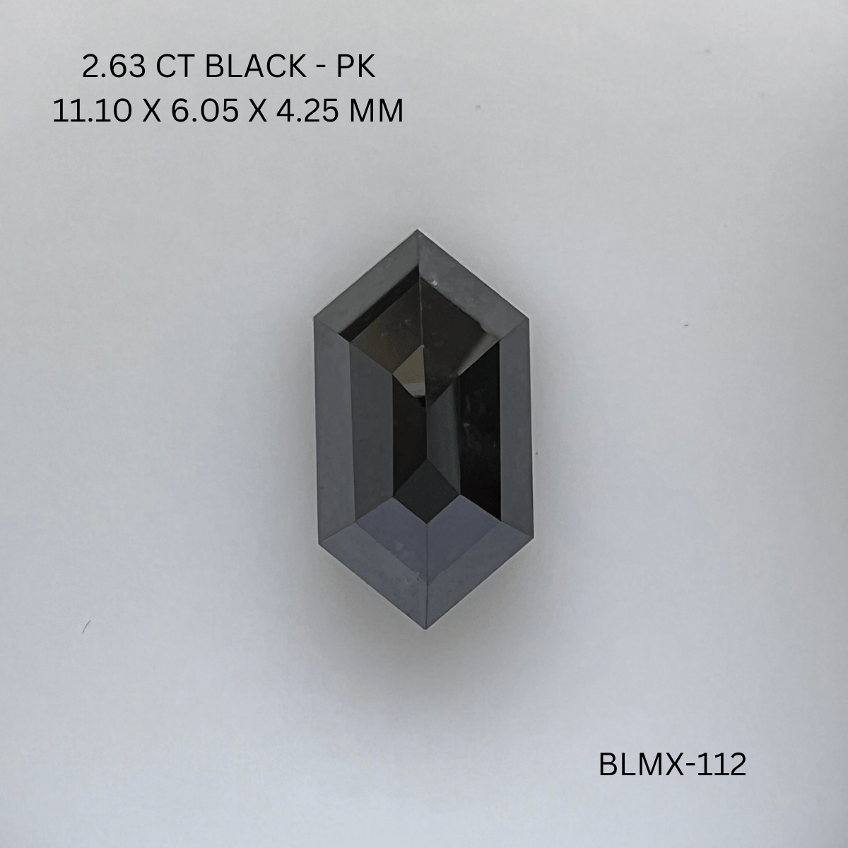 2.63 CT BLACK PK HEXAGONAL diamond Fancy Shape