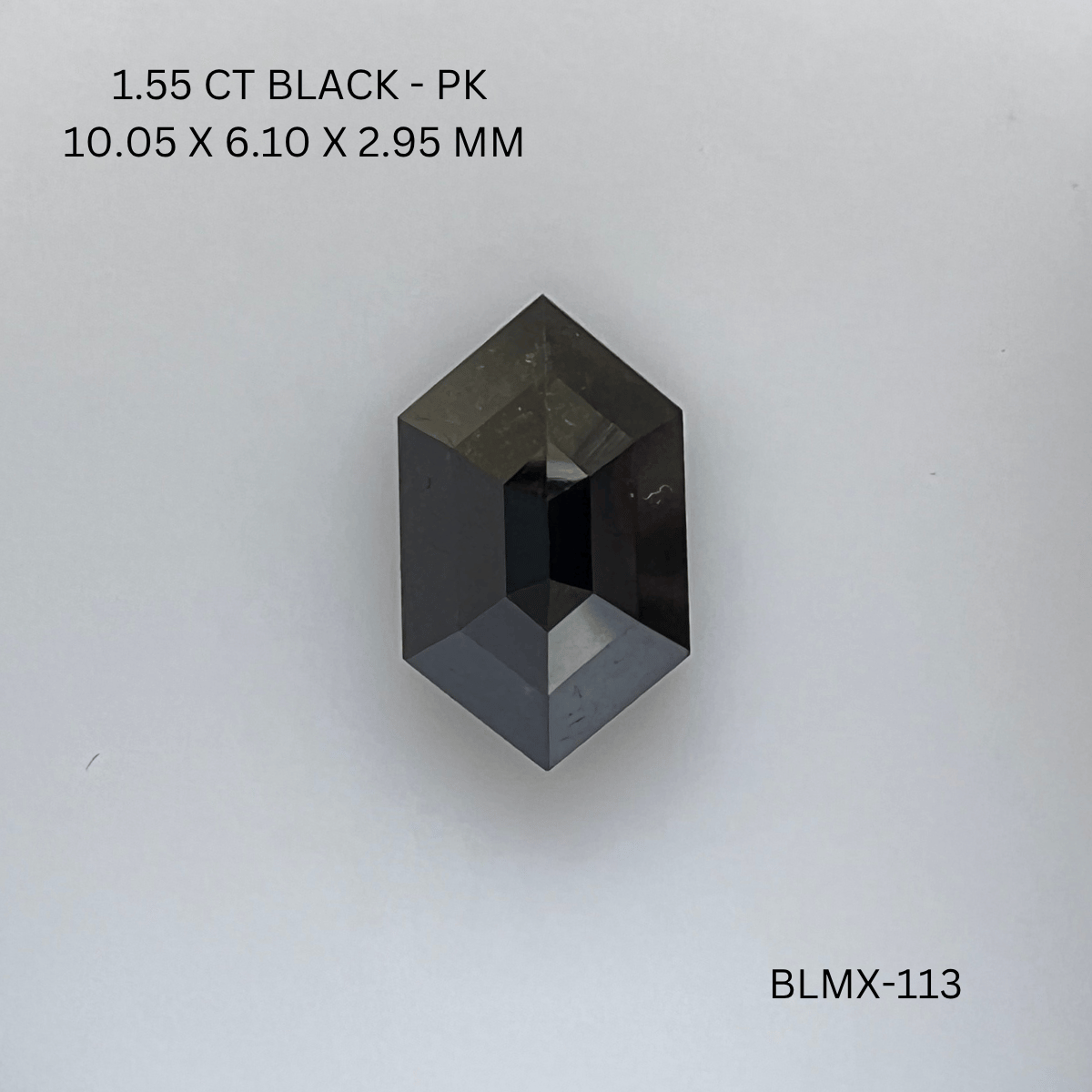 1.55 CT BLACK PK HEXAGONAL diamond Fancy Shape