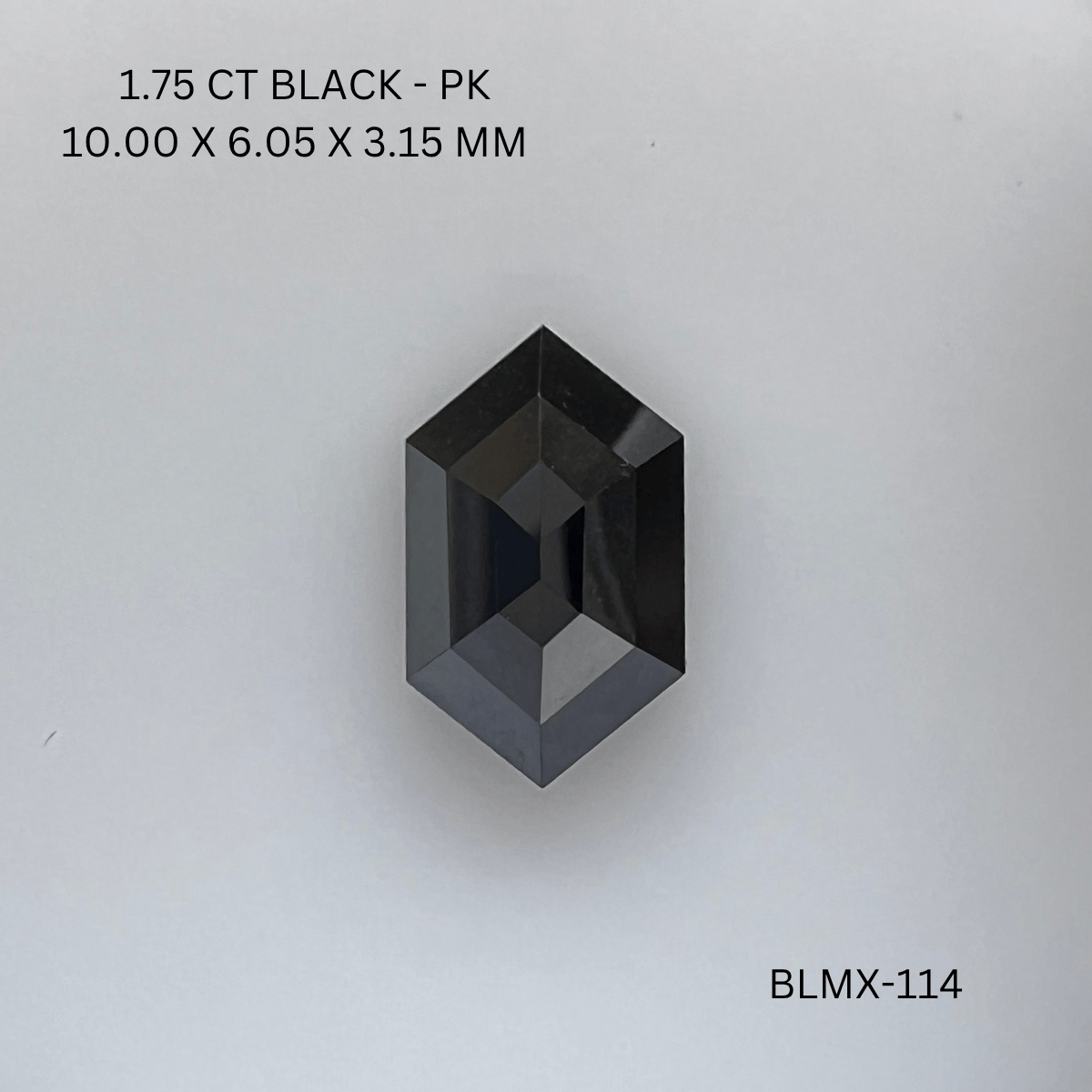 1.75 CT BLACK PK HEXAGONAL diamond Fancy Shape