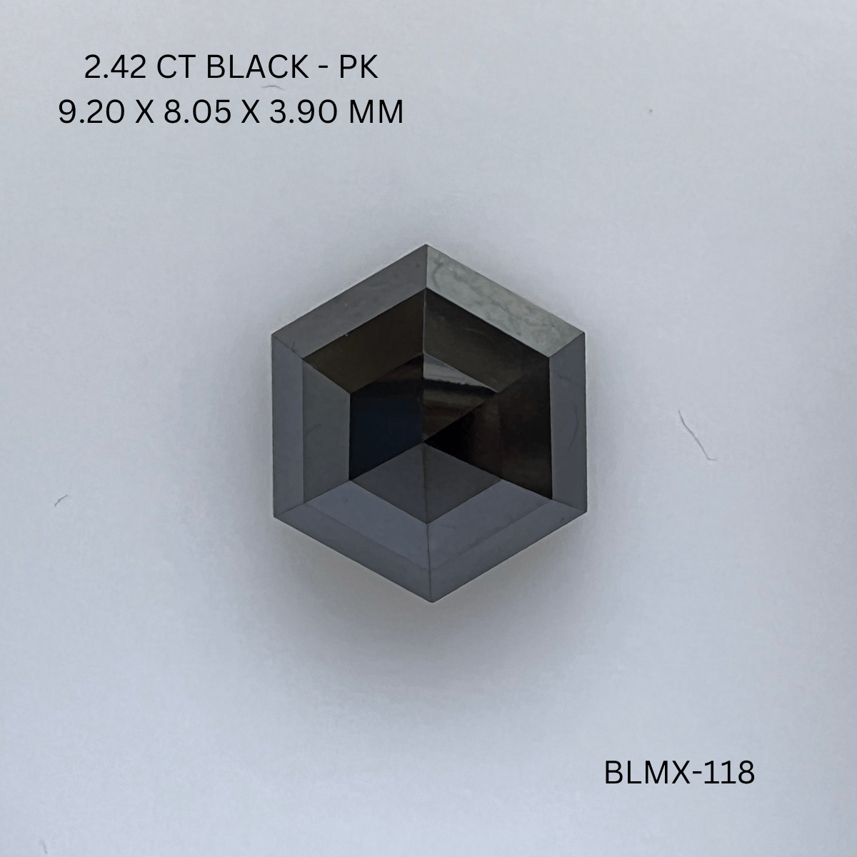 2.42 CT BLACK PK HEXAGONAL diamond Fancy Shape