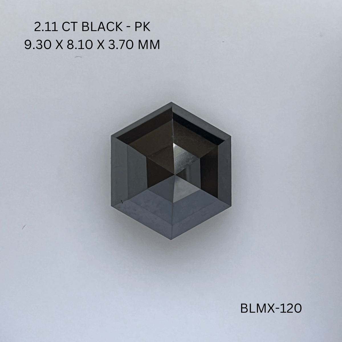 2.11 CT BLACK PK HEXAGONAL diamond Fancy Shape