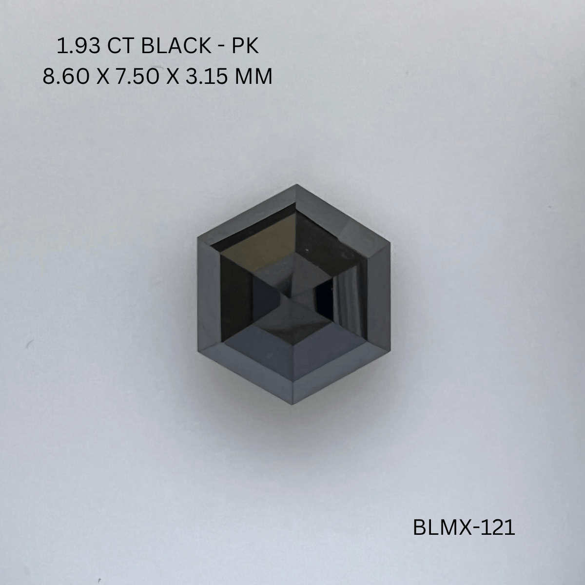 1.93 CT BLACK PK HEXAGONAL diamond Fancy Shape
