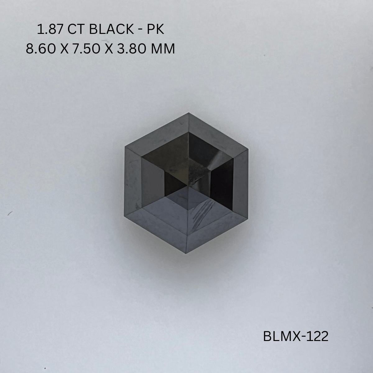 1.87 CT BLACK PK HEXAGONAL diamond Fancy Shape
