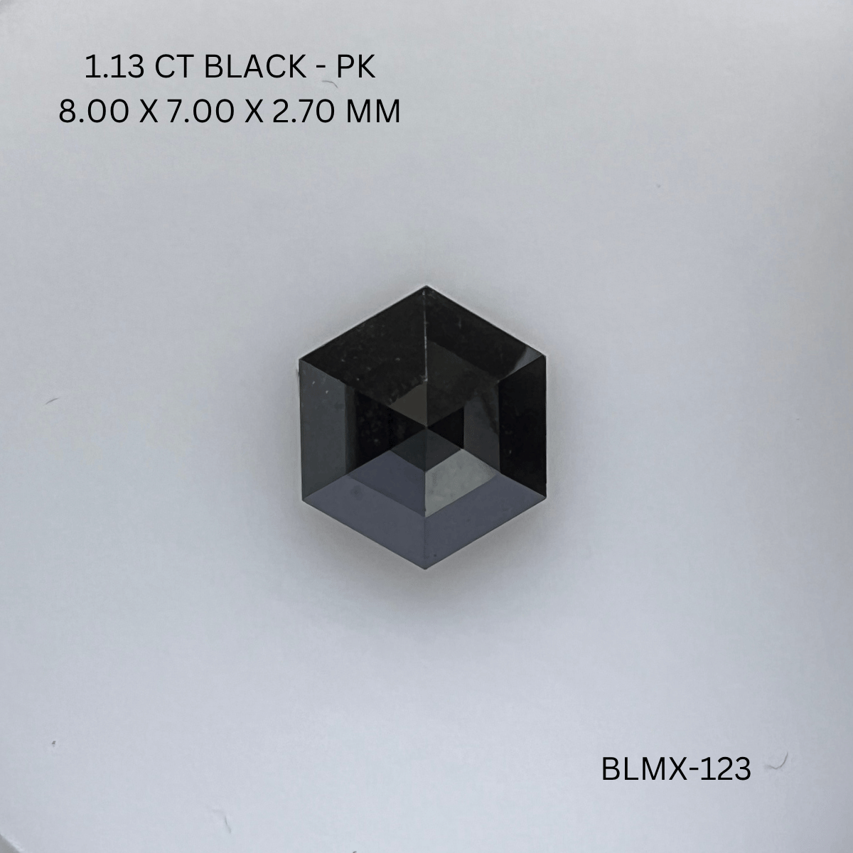 1.13 CT BLACK PK HEXAGONAL diamond Fancy Shape