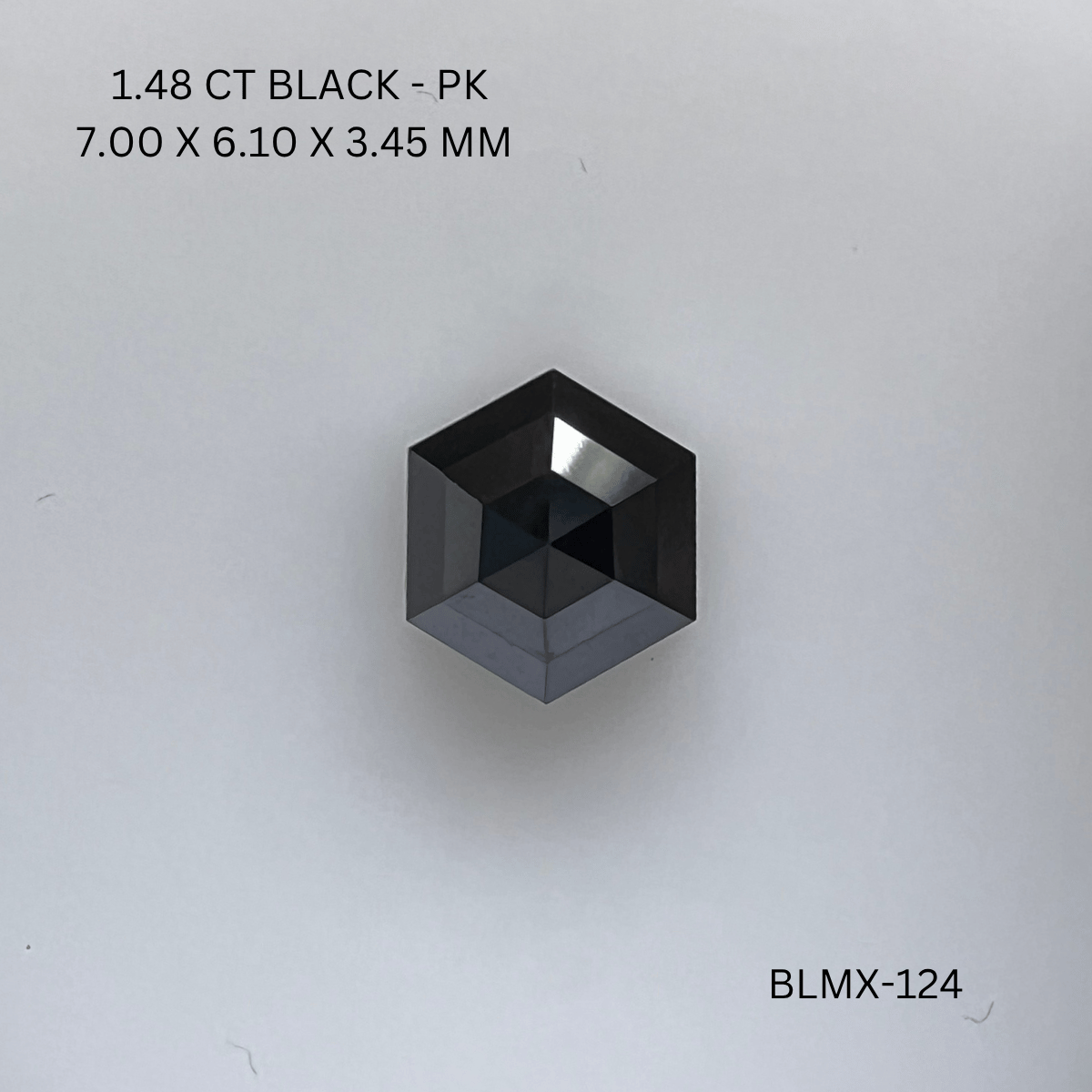 1.48 CT BLACK PK HEXAGONAL diamond Fancy Shape