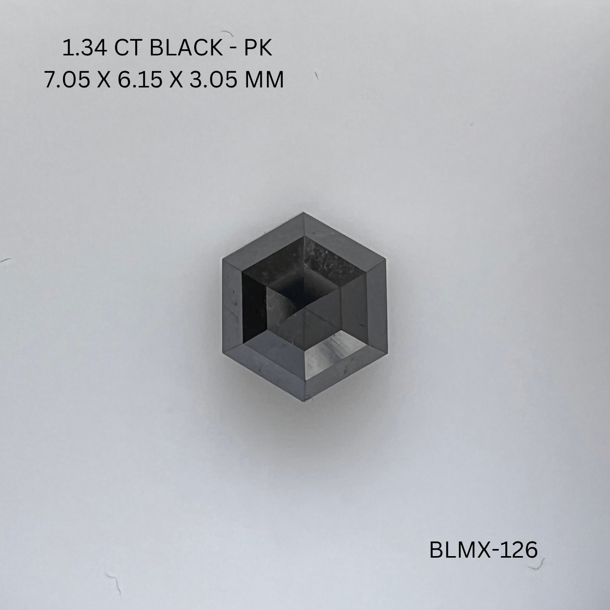 1.34 CT BLACK PK HEXAGONAL diamond Fancy Shape