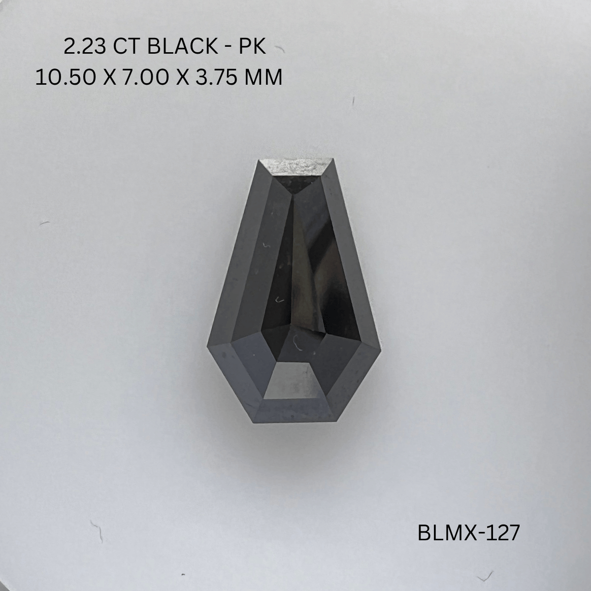 2.23 CT BLACK PK COFFIN diamond Fancy Shape