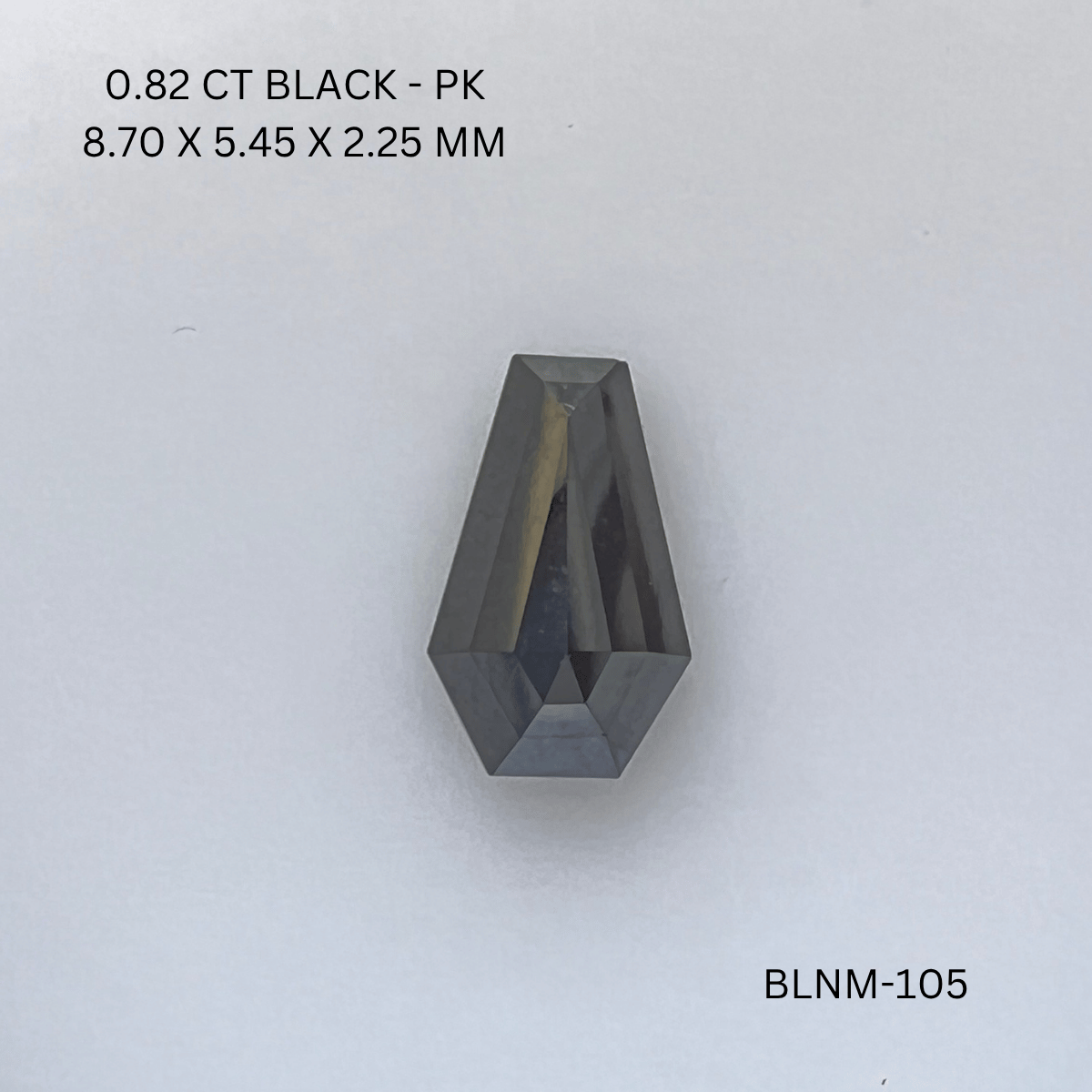 0.82 CT BLACK PK COFFIN diamond Fancy Shape