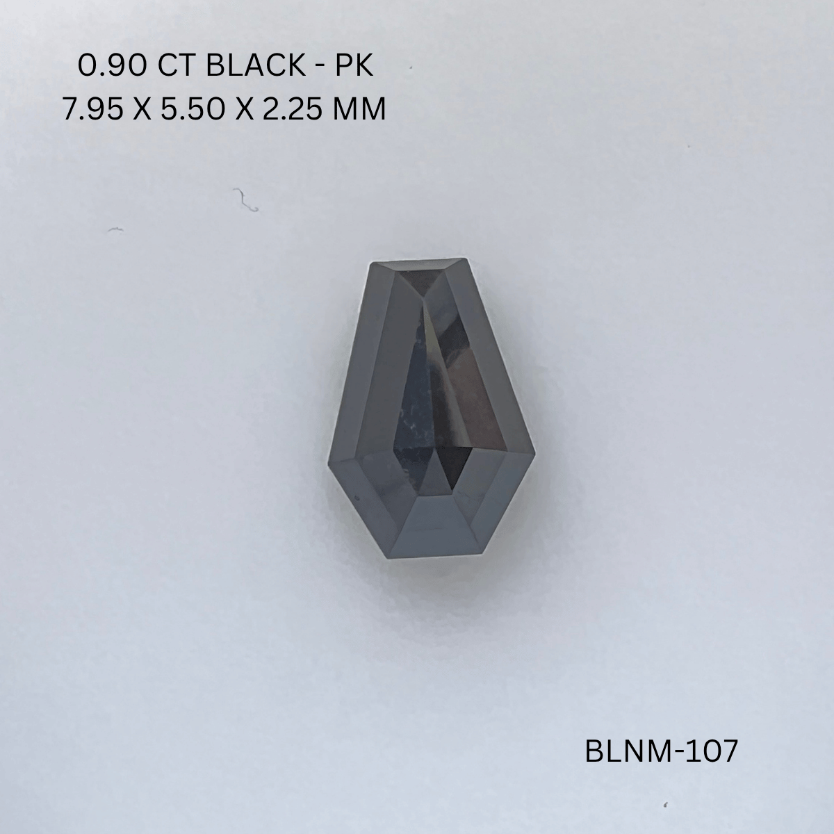 0.90 CT BLACK PK COFFIN diamond Fancy Shape