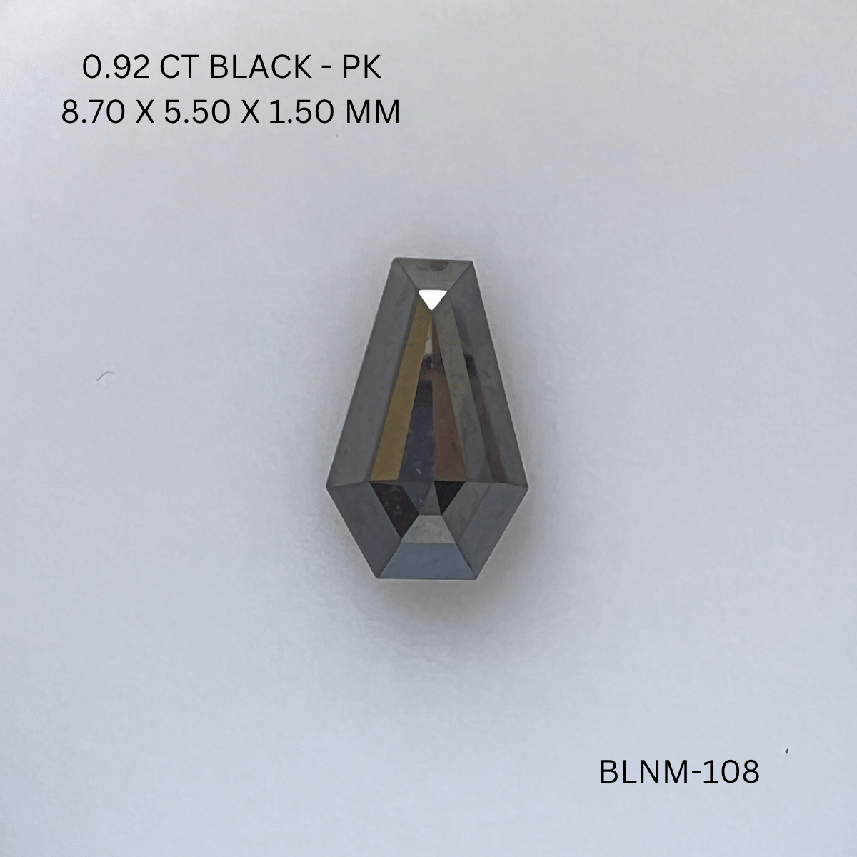 0.92 CT BLACK PK COFFIN diamond Fancy Shape