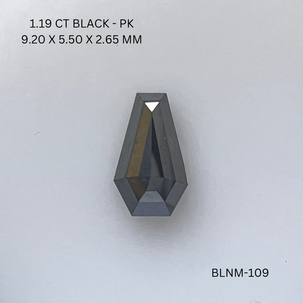 1.19 CT BLACK PK COFFIN diamond Fancy Shape
