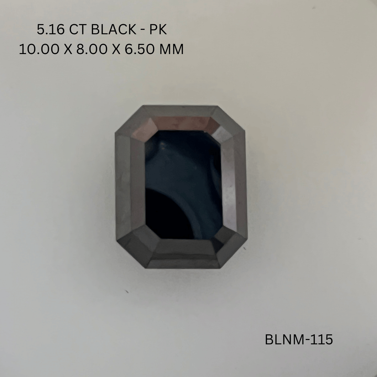 5.16 CT BLACK PK EMERALD diamond Fancy Shape