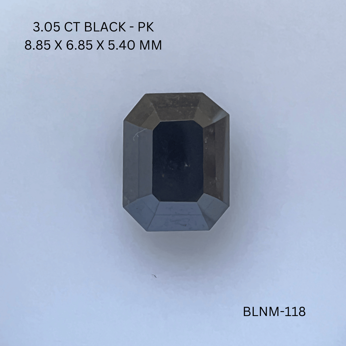 3.05 CT BLACK PK EMERALD diamond Fancy Shape