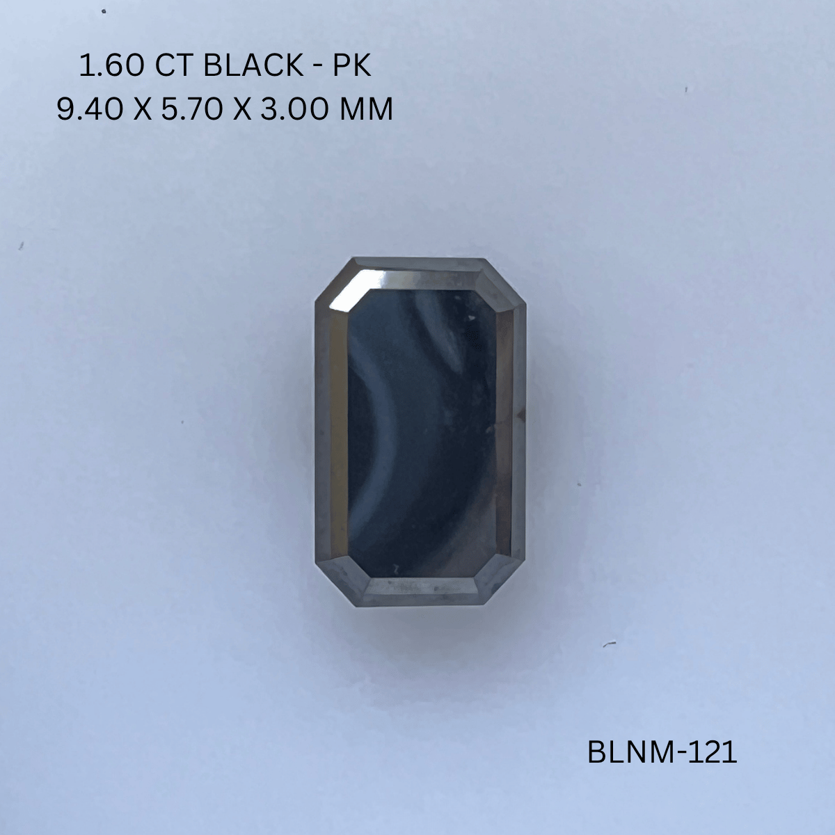 1.60 CT BLACK PK EMERALD diamond Fancy Shape
