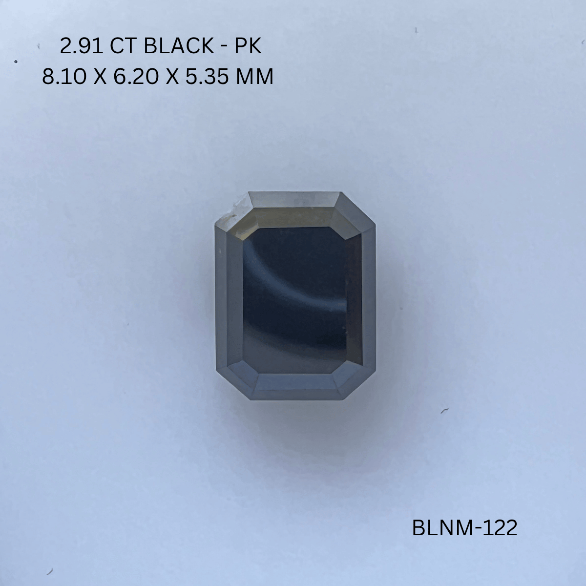 2.91 CT BLACK PK EMERALD diamond Fancy Shape