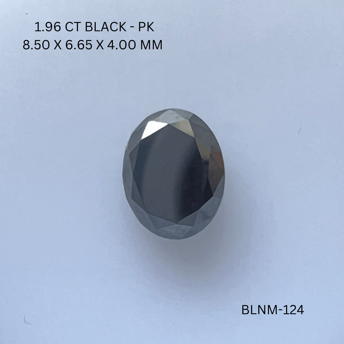 1.96 CT BLACK PK OVAL diamond Fancy Shape