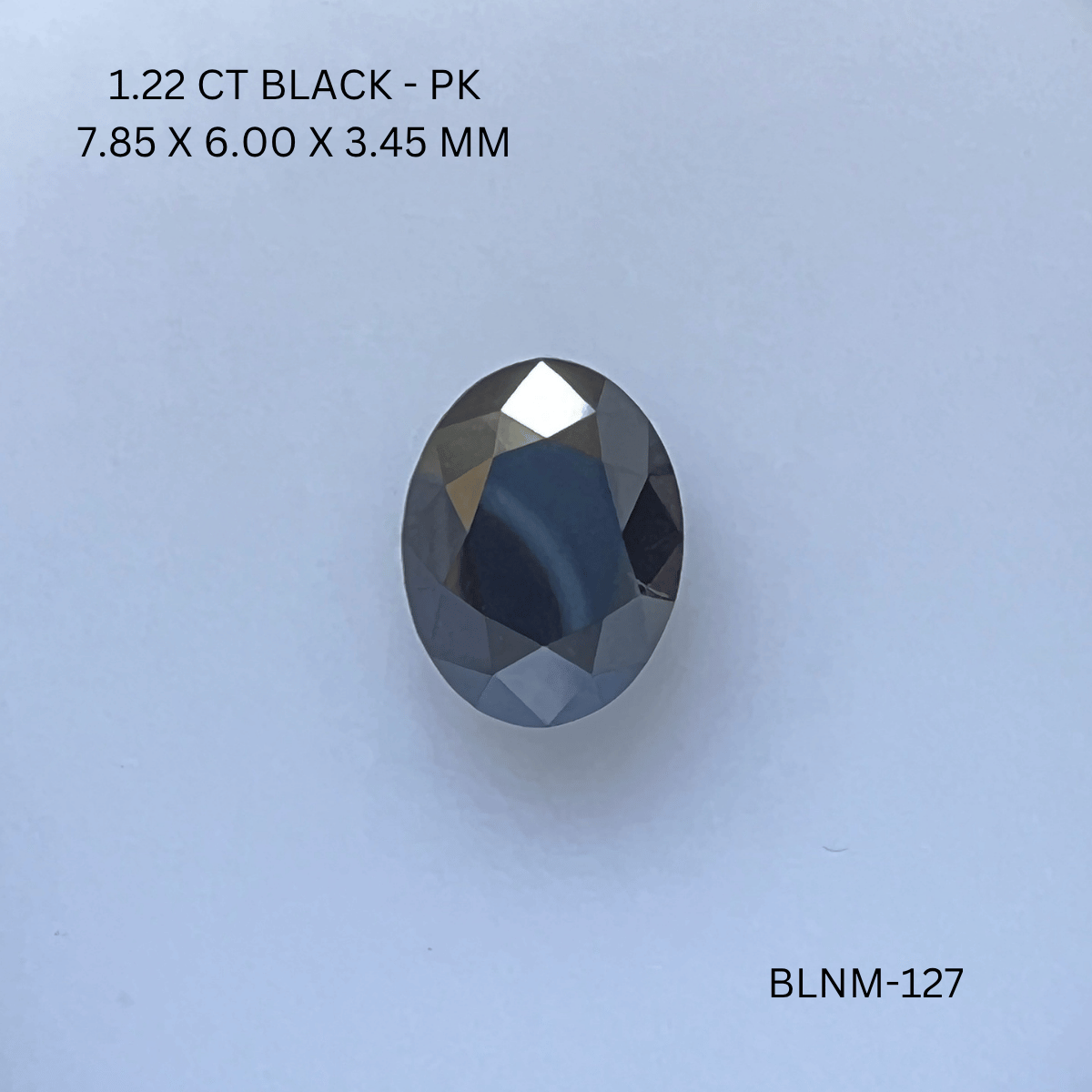 1.22 CT BLACK PK OVAL diamond Fancy Shape