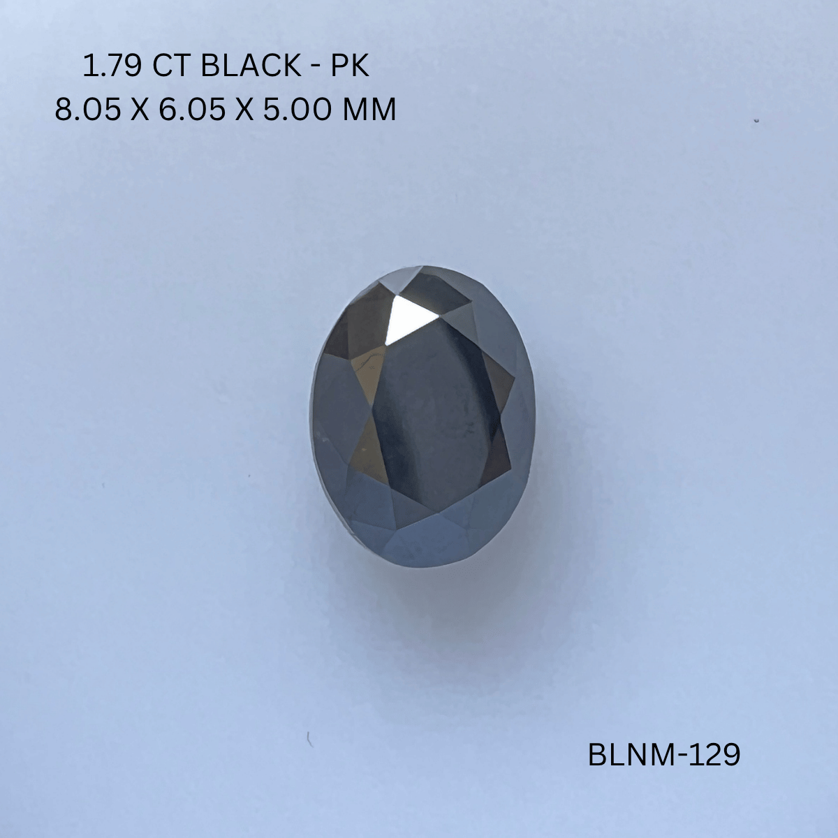 1.79 CT BLACK PK OVAL diamond Fancy Shape