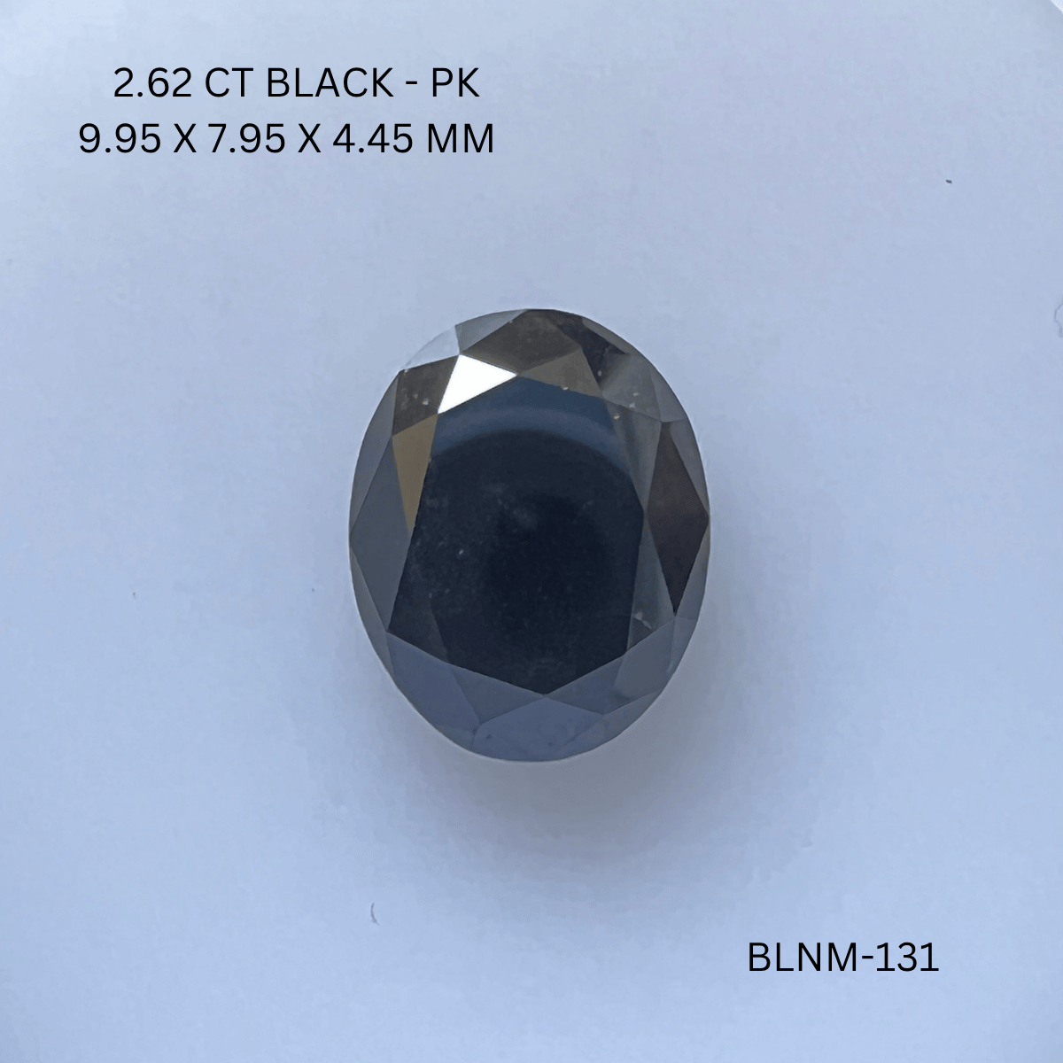 2.62 CT BLACK PK OVAL diamond Fancy Shape