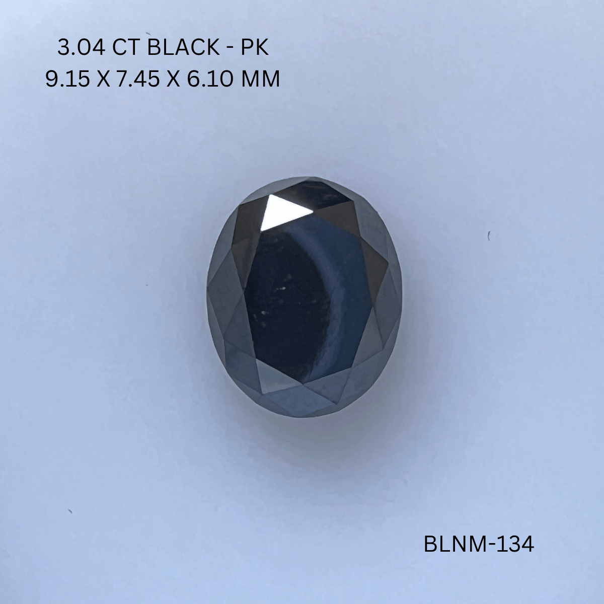 3.04 CT BLACK PK OVAL diamond Fancy Shape