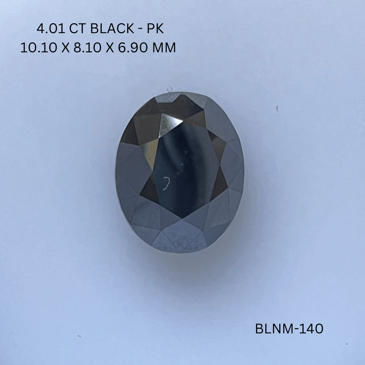 4.01 CT BLACK PK OVAL diamond Fancy Shape