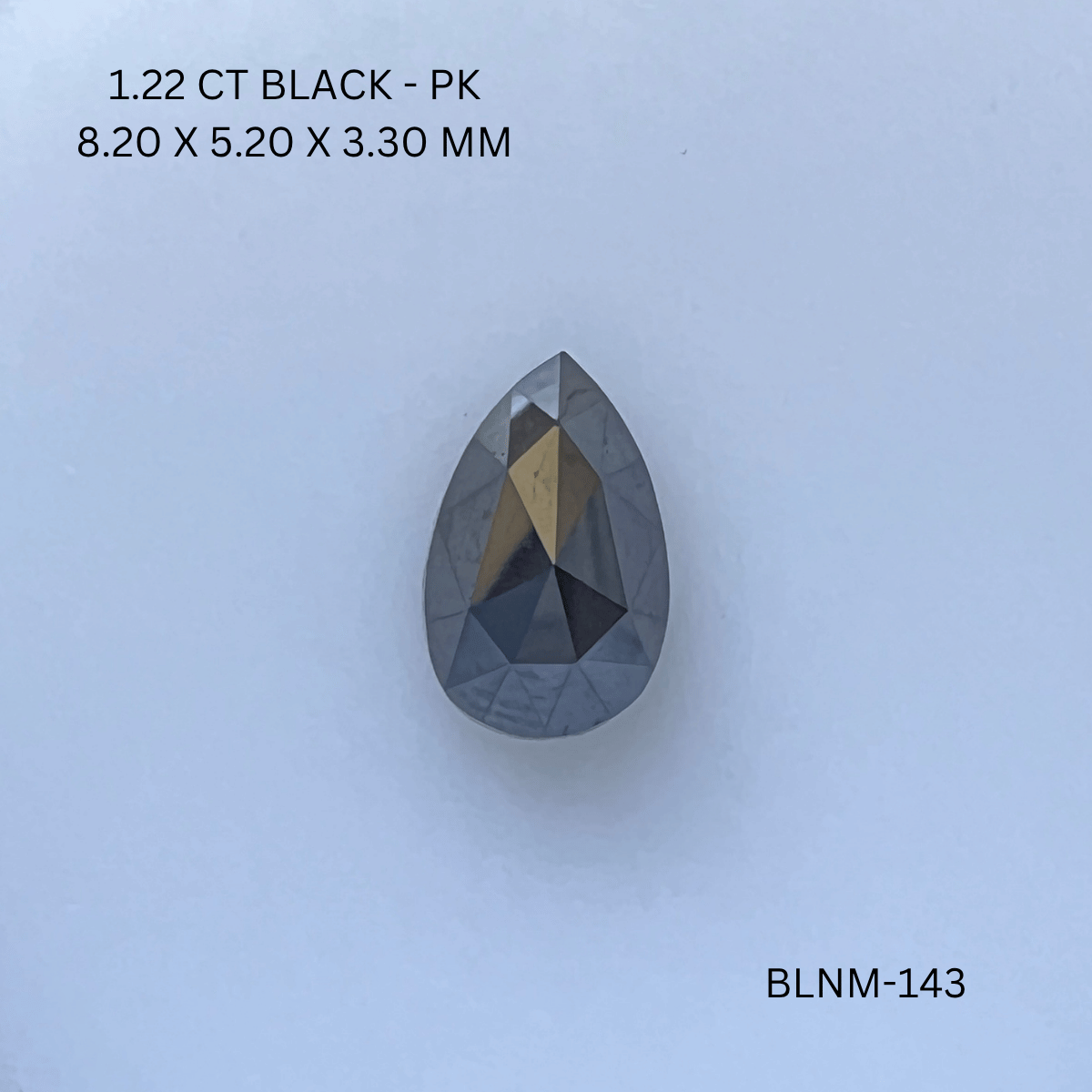 1.22 CT BLACK PK PEAR diamond Fancy Shape