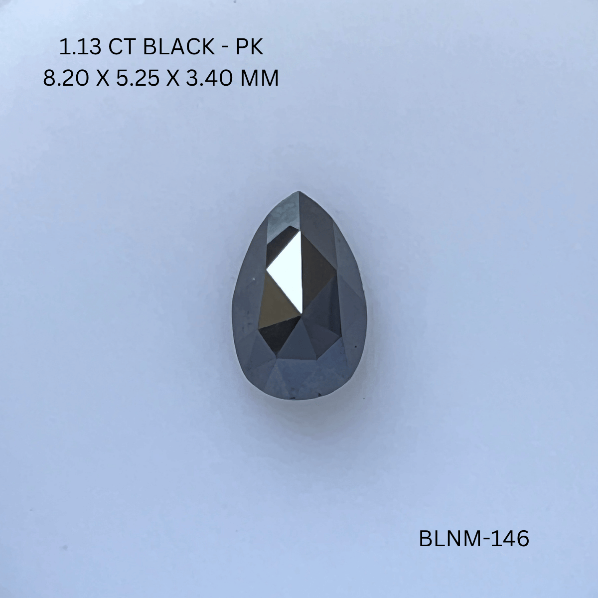 1.13 CT BLACK PK PEAR diamond Fancy Shape