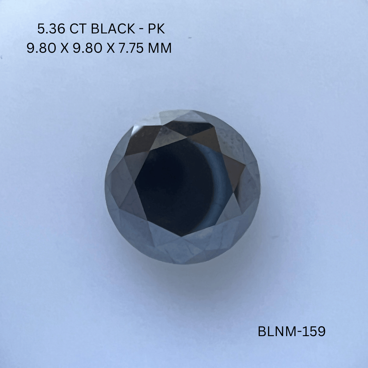5.36 CT BLACK PK ROUND diamond Fancy Shape