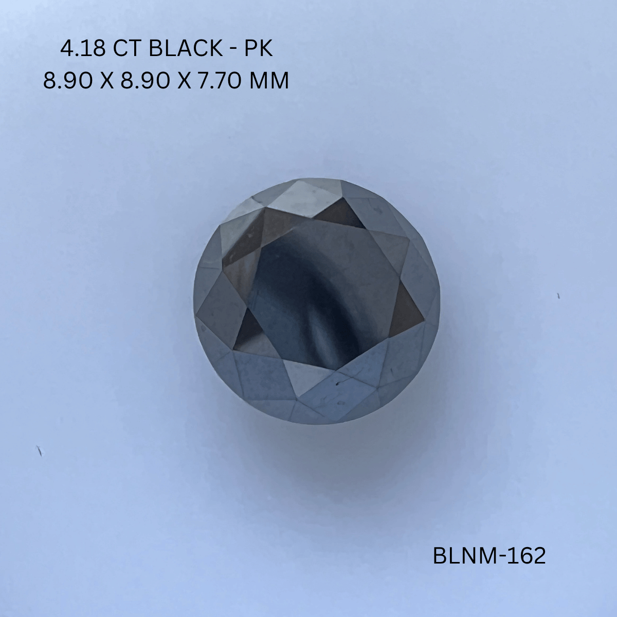 4.18 CT BLACK PK ROUND diamond Fancy Shape