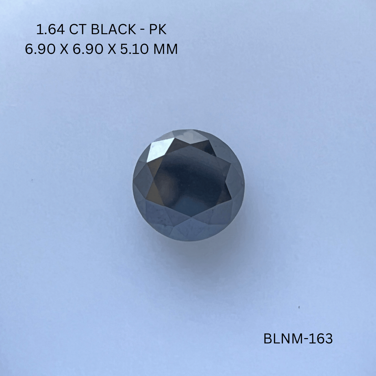 1.64 CT BLACK PK ROUND diamond Fancy Shape