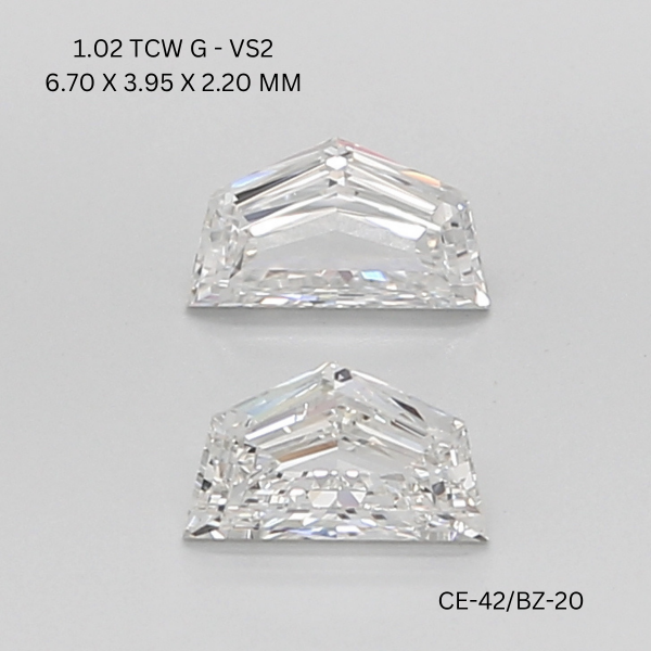 1.02 CT G VS2 CADILLAC diamond Pairs Inventory