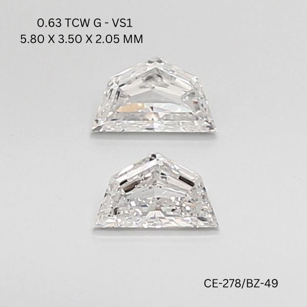 0.64 CT G VS1 CADILLAC diamond Pairs Inventory