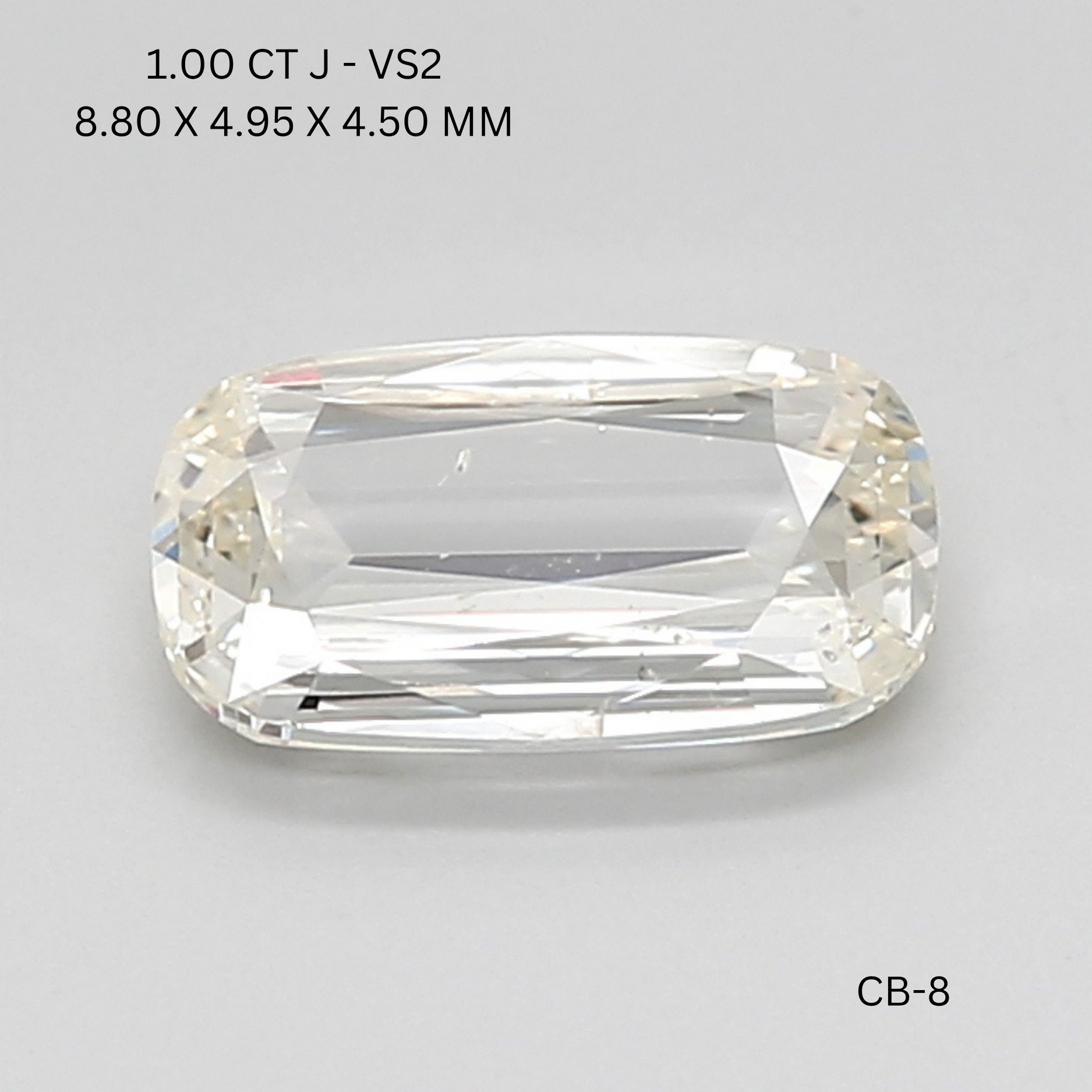1.00 CT J VS2 CUSHION diamond Fancy Shape