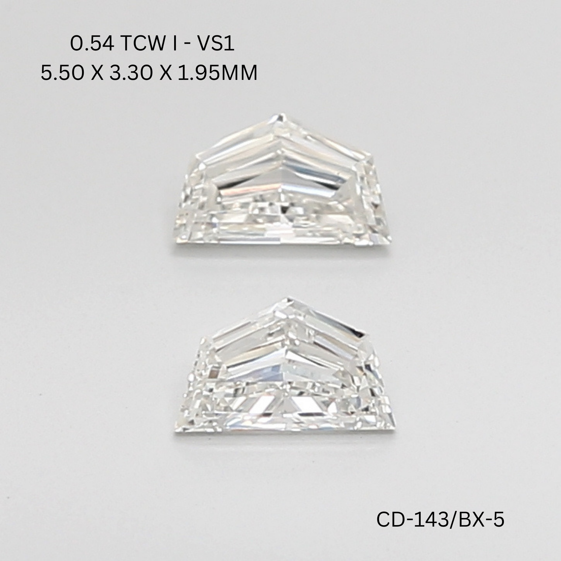 0.54 CT I VS1 CADILLAC diamond Pairs Inventory