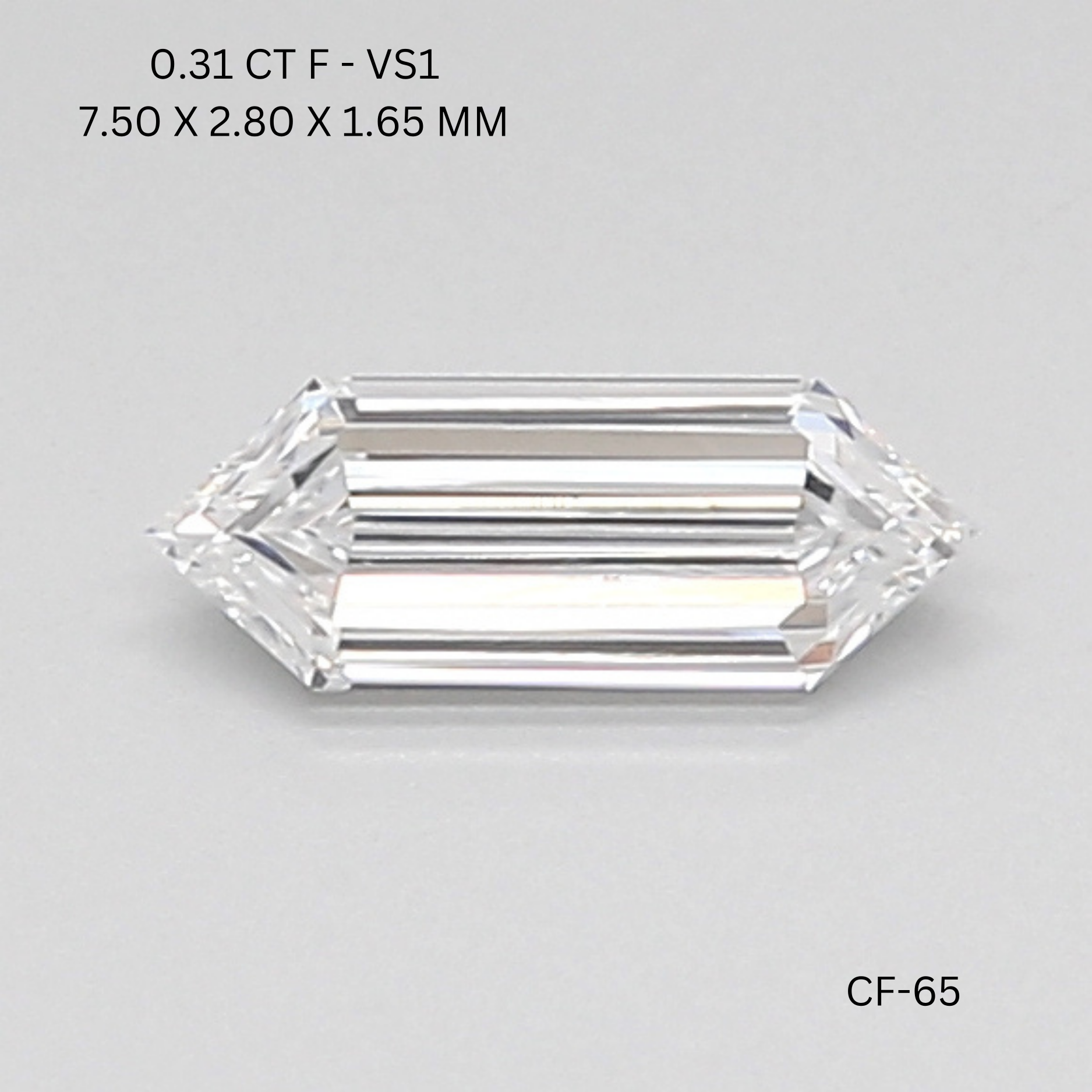 0.31 CT F VS1 HEXAGONAL diamond Fancy Shape