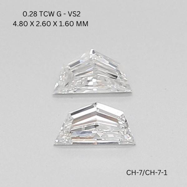 0.28 CT G VS2 CADILLAC diamond Pairs Inventory