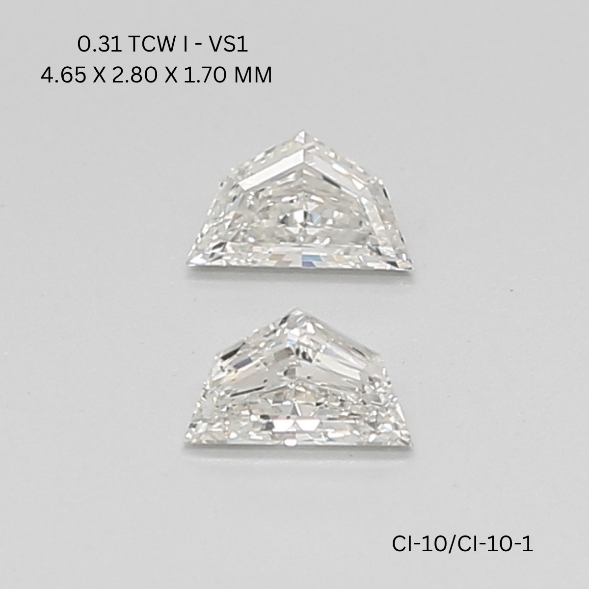 0.31 CT I VS1 CADILLAC diamond Pairs Inventory