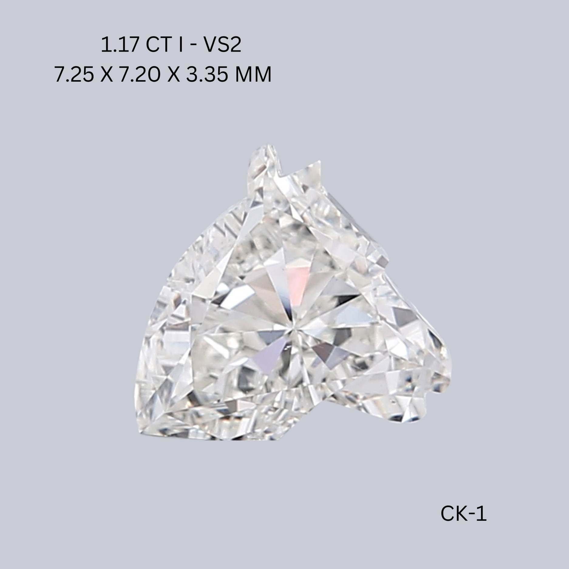 1.17 CT I VS2 HORSE diamond Fancy Shape