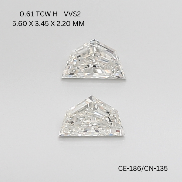 0.61 CT H VVS2 CADILLAC diamond Pairs Inventory