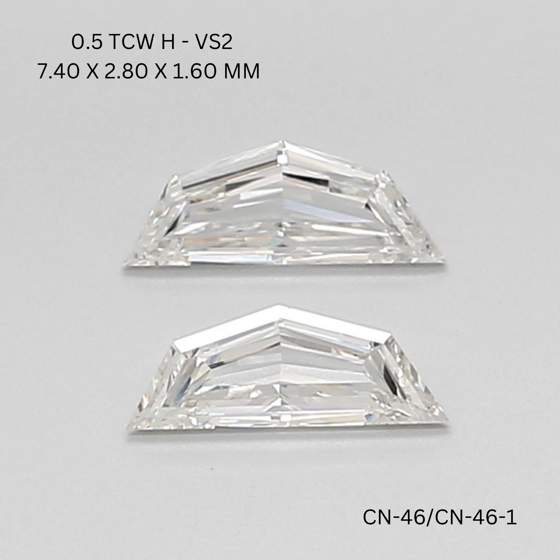 0.5 CT H VS2 CADILLAC diamond Pairs Inventory
