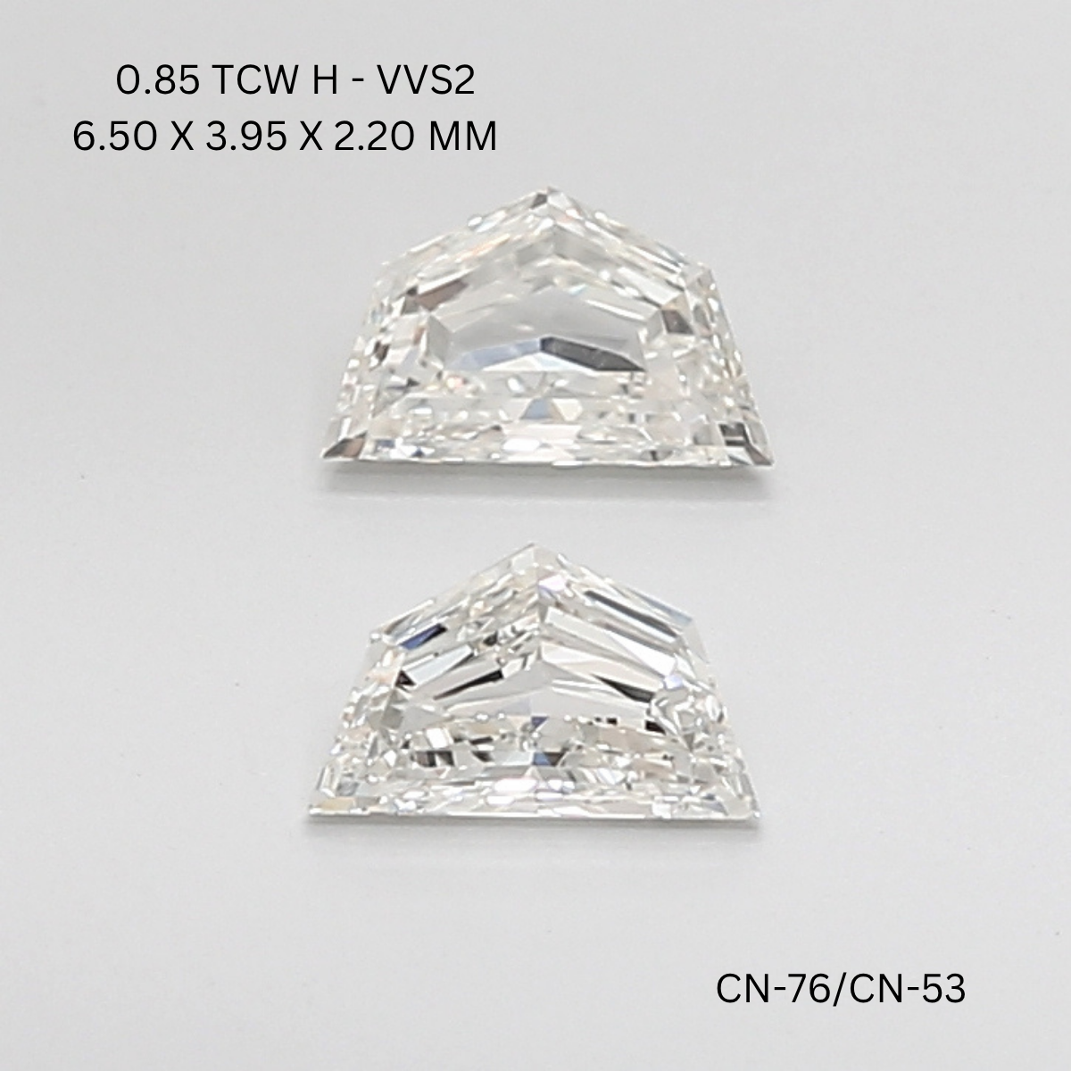 0.85 CT H VVS2 CADILLAC diamond Pairs Inventory