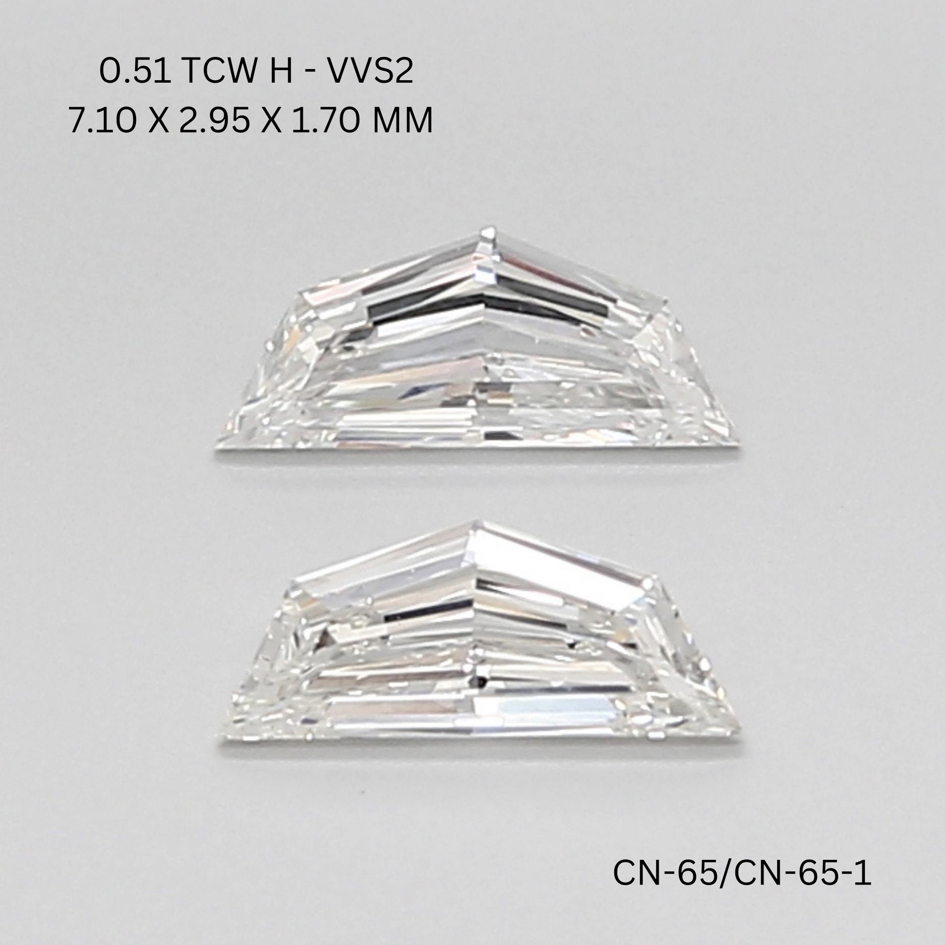 0.51 CT H VVS2 CADILLAC diamond Pairs Inventory