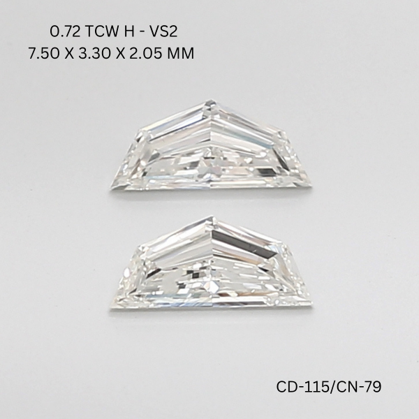 0.72 CT H VS2 CADILLAC diamond Pairs Inventory